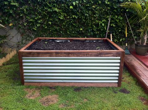 diy galvanized steel planter boxes|galvanized steel raised garden planter.